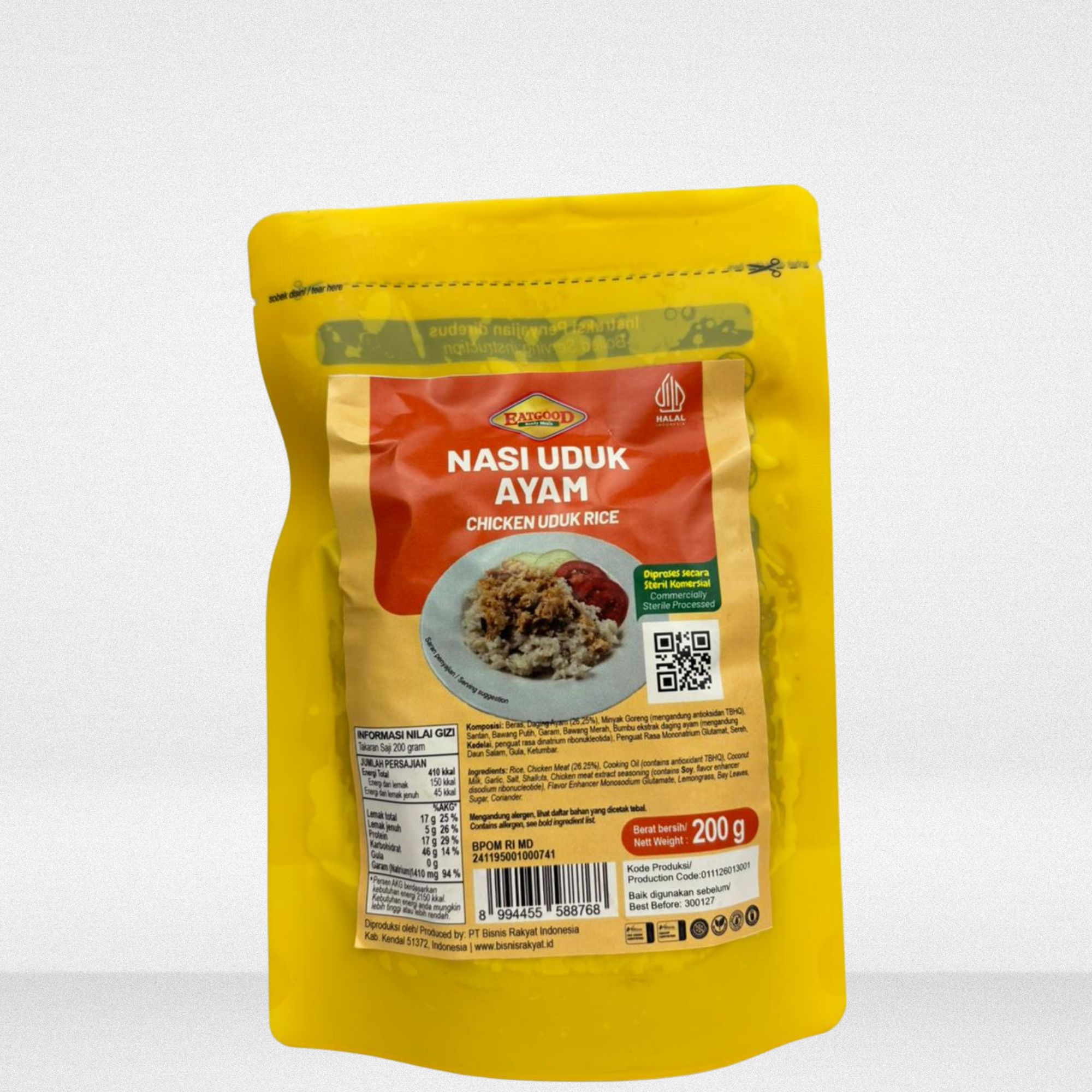 Nasi Uduk Ayam EatGood 200 G