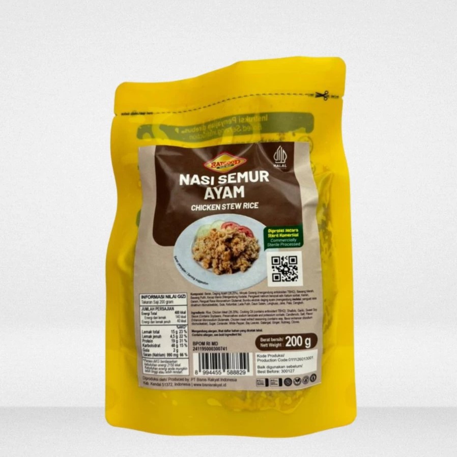 Nasi Semur Ayam EatGood 200 G