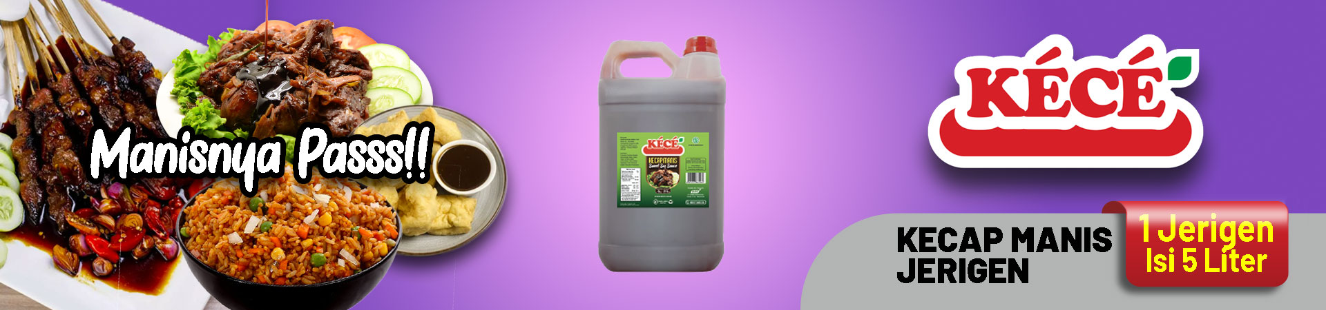 1 Jerigen isi 5 Liter - KECE Kecap Manis JERIGEN