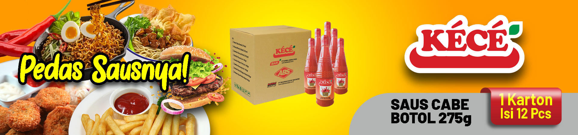 1 Karton isi 12 pcs - KECE Botol 275 gr