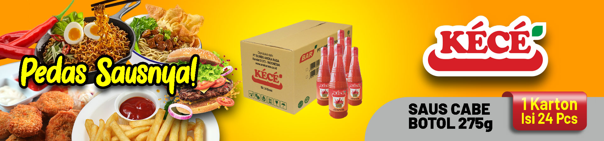 1 Karton isi 14 pcs - KECE Botol 275 gr