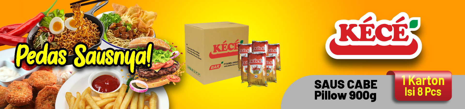 1 Karton isi 8 pcs - KECE Pillow 900 gr