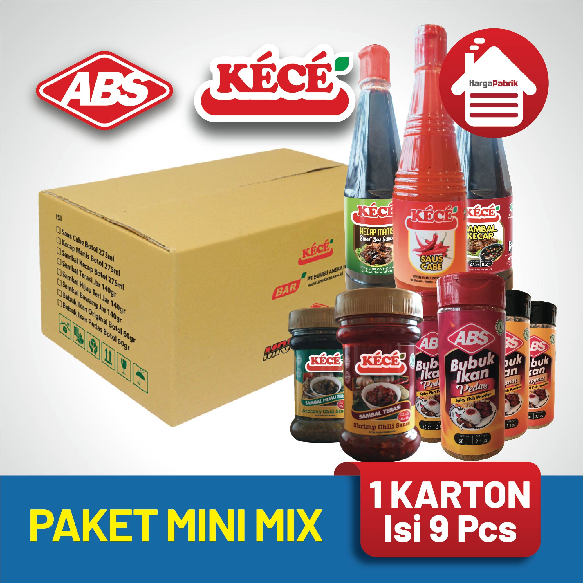 paket Mini Mix - 1 Karton isi 9 Pcs