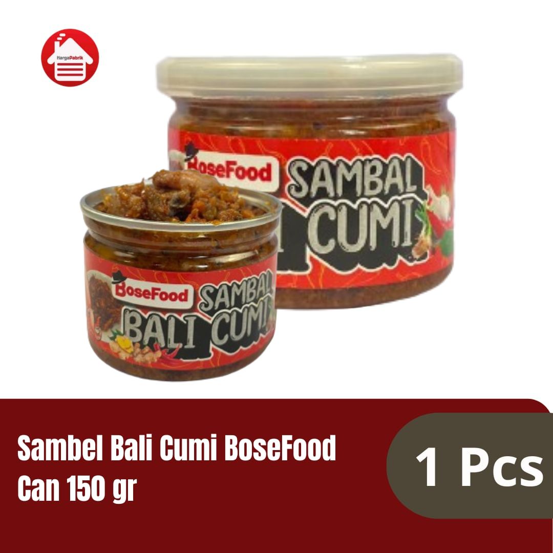 BoseFood Sambal Bali Cumi Can 150 gr-1 Pcs