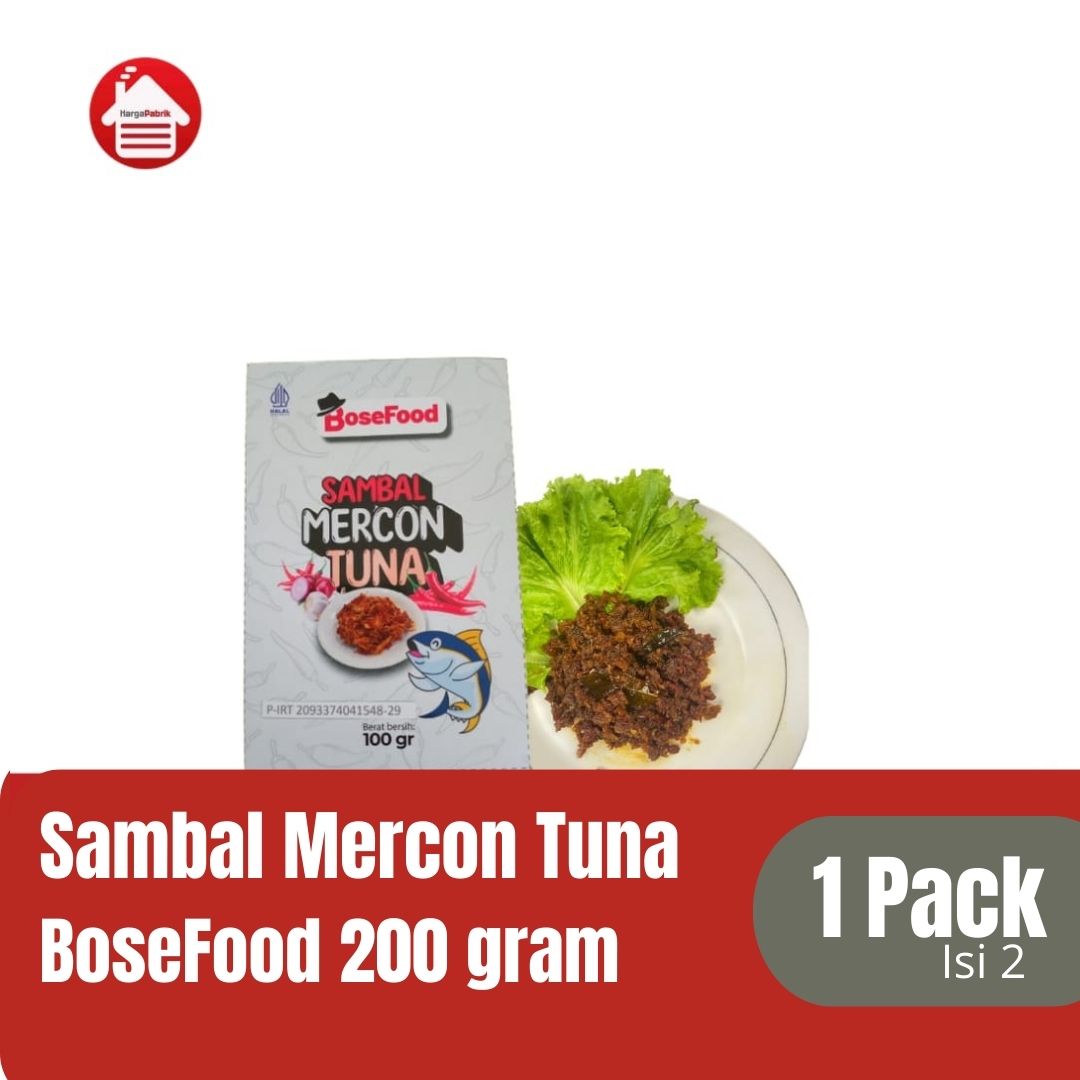 BoseFood Sambal Mercon Tuna 200 gr (2x100) 1 Pack isi 2