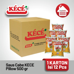 Saus Cabe KECE Pillow 500 gr - 1 Karton isi 12 Pcs