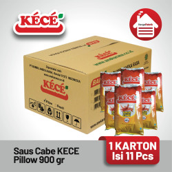 Saus Cabe KECE Pillow 900 gr - 1 Karton isi 11 Pcs