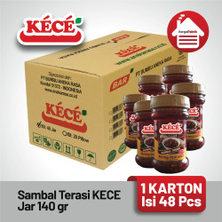 Sambal Terasi KECE Jar 140 gr - 1 Karton isi 48 Pcs