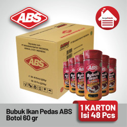 Bubuk Ikan Pedas ABS Botol 60 gr - 1 karton isi 48 Pcs