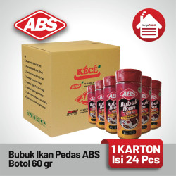 Bubuk Ikan Pedas ABS Botol 60 gr - 1 karton isi 24 Pcs