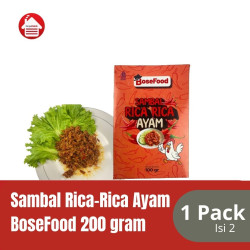  BoseFood Sambal Rica-rica 200 Gr ( 2x100) 1 Pack Isi 2