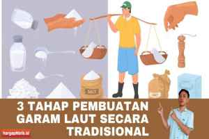 Ini Dia 3 Tahapan Pembuatan Garam Secara Tradisional