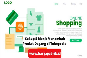 Cukup 5 Menit Menambah Produk Dagang di Tokopedia