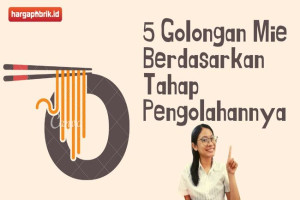 5 Golongan Mie Berdasarkan Tahap Pengolahannya