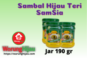 Sambal Hijau Teri Samsia Jar 190 gr