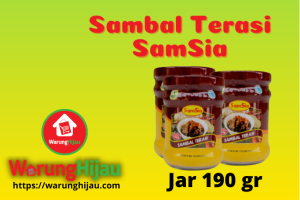 Sambal Terasi Samsia Jar Kaca 190 gr