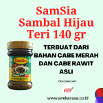 Sambal Hijau Teri Samsia Terbuat dari cabe asli