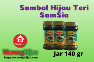 Sambal Hijau Teri Samsia Jar 140 gr