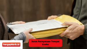 Surat Pernyataan Tempat Usaha